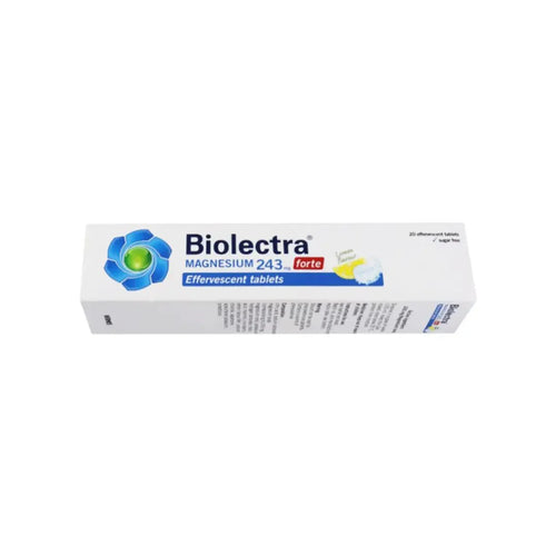 Biolectra Magnesium 243mg Forte Lemon Effervescent Tab 20s
