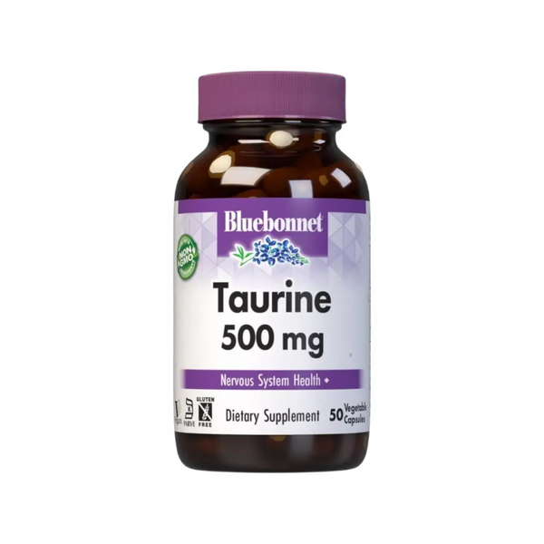 BlueBonnet Taurine 500mg Veg Capsules 50