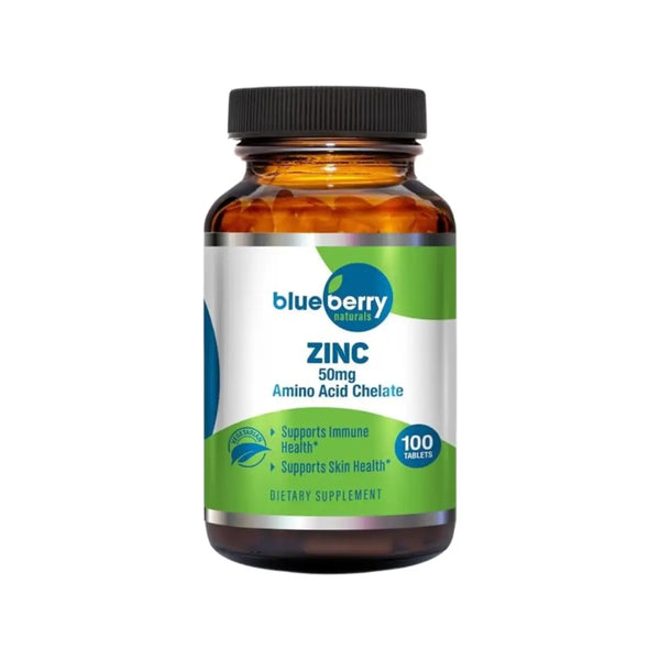Blueberry Chelated Zinc 50mg Tablets 100s