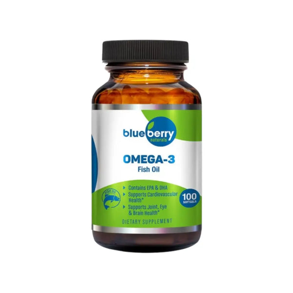 Blueberry Omega 3 Fish Oil Softgels 100s