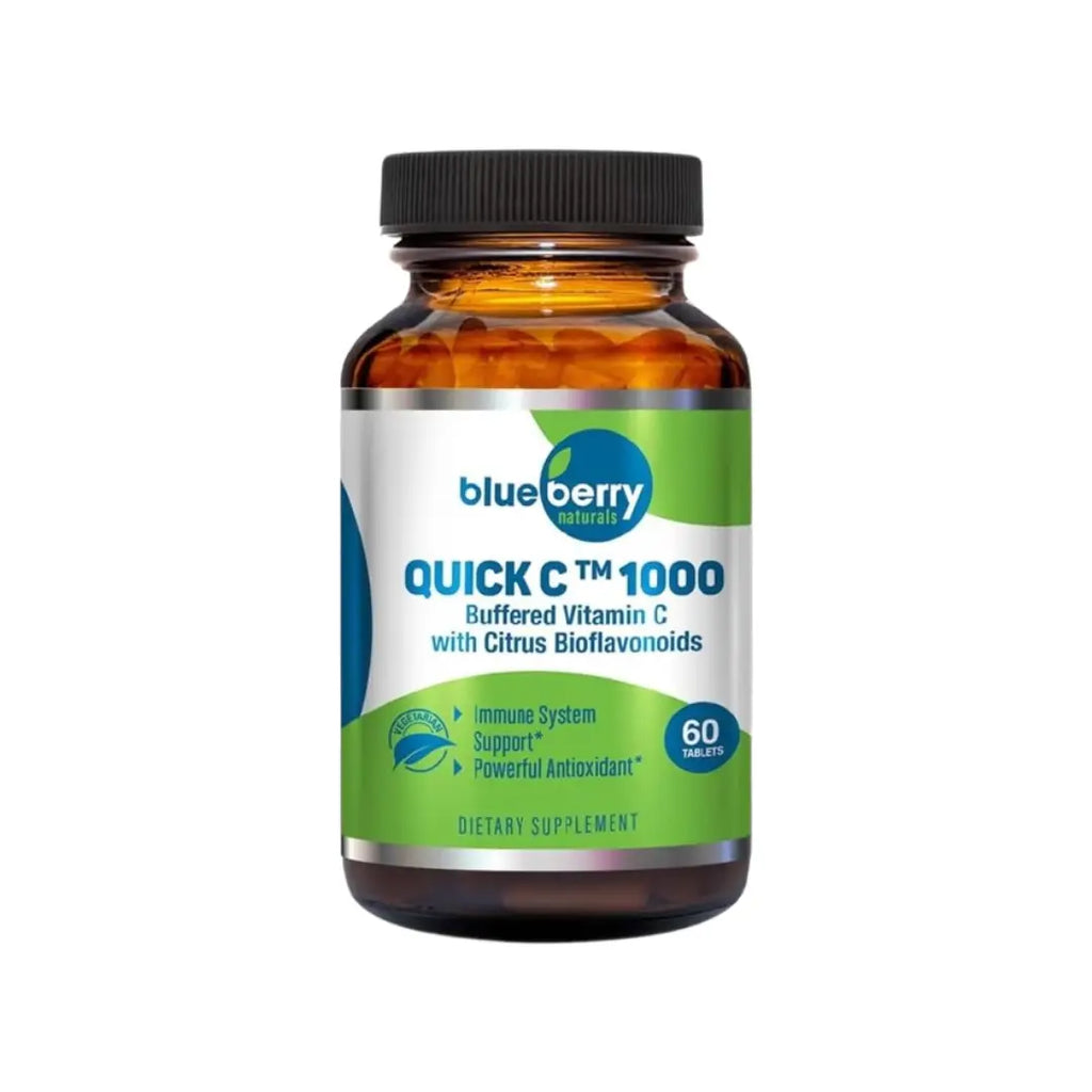 Blueberry Quick C 1000 Tablets 60s - Vitamin C 1000mg Supplement for Immune Support