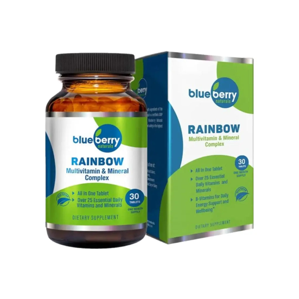 Blueberry Rainbow Multivitamin Capsules 60s - Daily Multivitamin for Energy & Immune Support