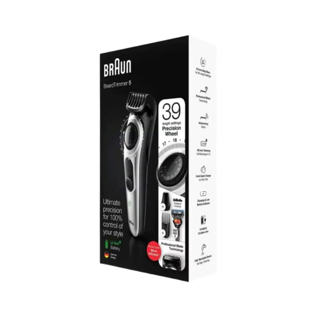 Braun Beard Trimmer 5 BT5260 – Precision Grooming Trimmer with Adjustable Length Settings
