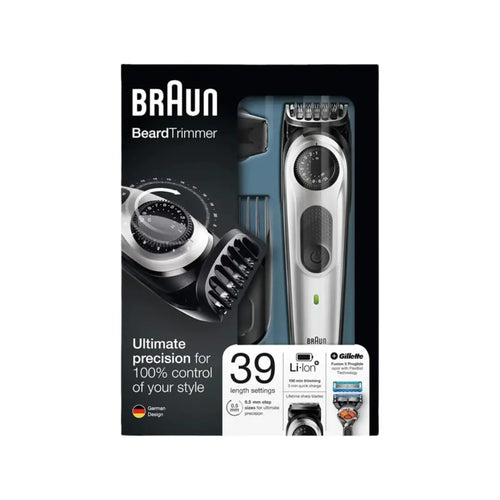 Braun Beard Trimmer BT5060 – Precision Grooming Trimmer with 39 Length Settings & Rechargeable Battery