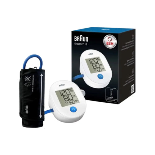 Braun ExactFit 1E Upper Arm Blood Pressure Monitor BUA40000EU – Digital BP Monitor with Memory Function