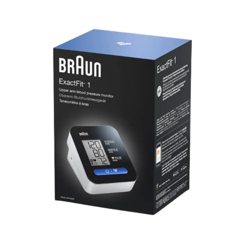 Braun ExactFit 1 Upper Arm Blood Pressure Monitor BUA5000 – Digital BP Monitor with Easy One-Button Operation