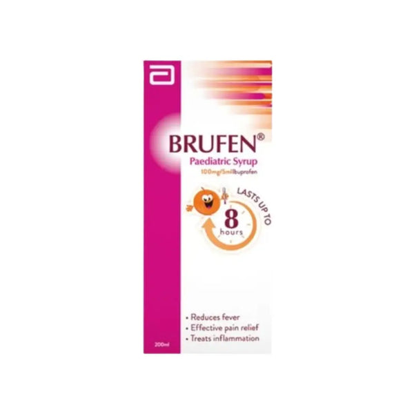 Brufen Pediatric Syrup 100mg/5ml 200ml-  3+ Months 200ML