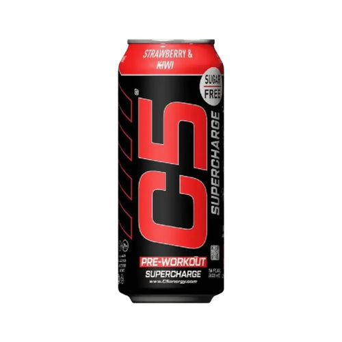 C5 Pre-Workout Supercharge Drinks Strawberry & Kiwi 473ml
