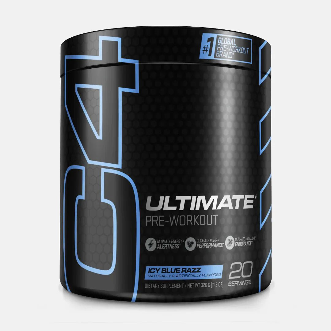 C4 Ultimate Pre-Workout Powder 20 Servings – Strawberry Watermelon & Arctic Snow Cone