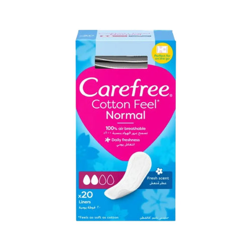 Carefree Cotton Feel Fresh Scent Pantyliners S/M 20s