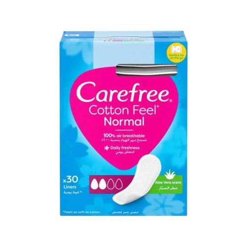 Carefree Cotton Feel Normal Aloe Vera Scent 30s