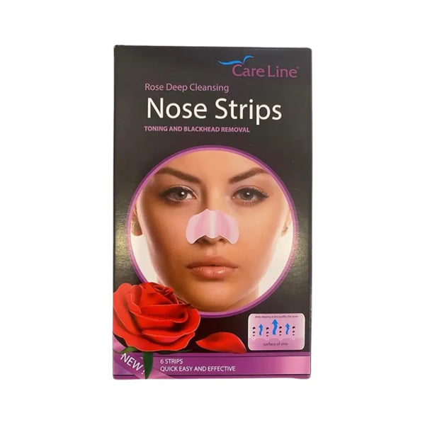 Careline Rose Deep Cleansing Nose Strips 6s