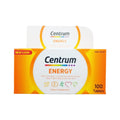 Centrum Energy Multivitamin 100s – daily multivitamin with ginseng and ginkgo for energy support