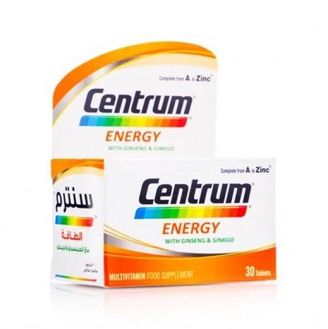 Centrum Energy Multivitamin 30s – Ginseng & Ginkgo