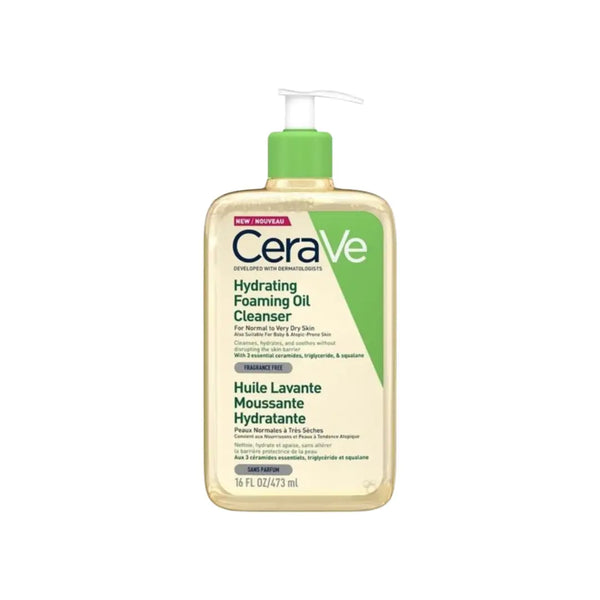 Cerave Fragrance Free Hydrating Foaming Oil Cleanser 473ml