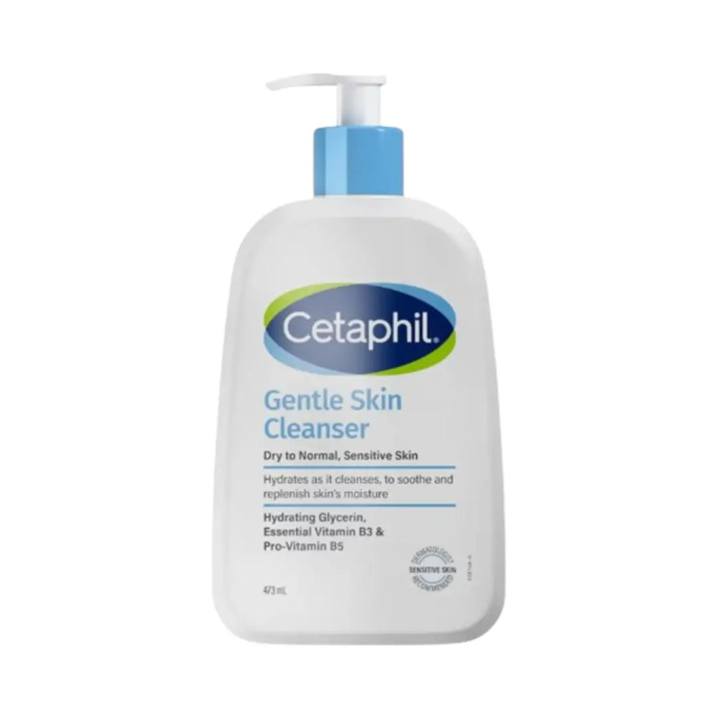 Cetaphil Gentle Skin Cleanser Pump 473ml – Mild Cleanser for Sensitive Skin