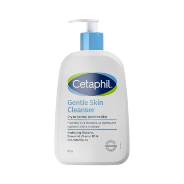 Cetaphil Gentle Skin Cleanser Pump 473ml - Dry to Normal, Sensitive Skin