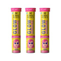 Chic Nutrix Glow 500mg Glutathione + Vitamin C Strawberry & Lemon Effervescent Tablet 10s -3 Packs