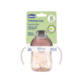 Chicco Training Cup 6M+ Pink| Spill-Proof Baby Transition Cup with Handles