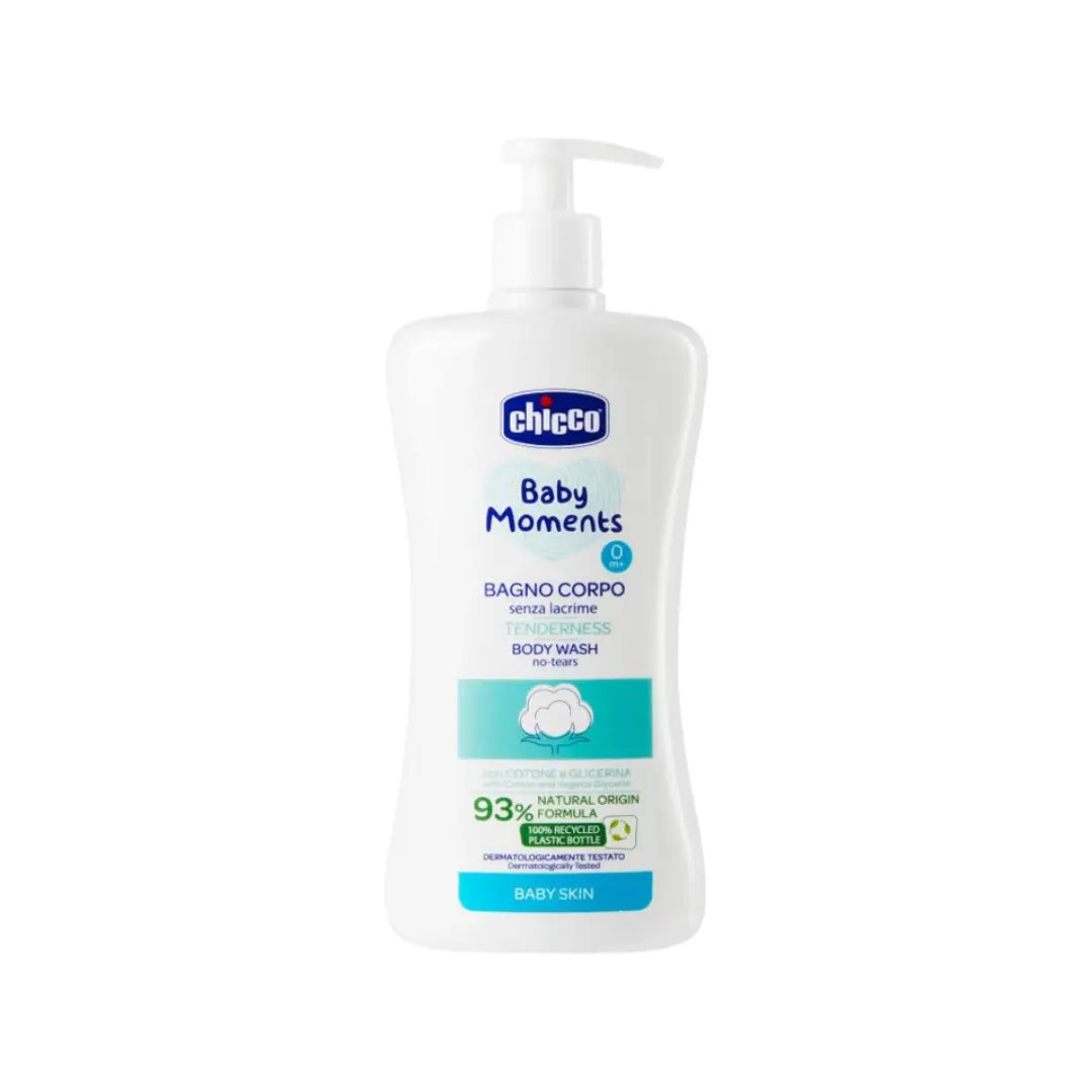 Chicco Baby Moments Body Wash Tenderness 500ml | Gentle No Tears Baby Body Wash