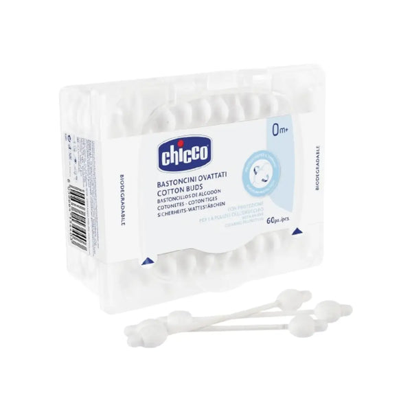 Chicco Cotton Buds w/ Ear Drum Protection 60s