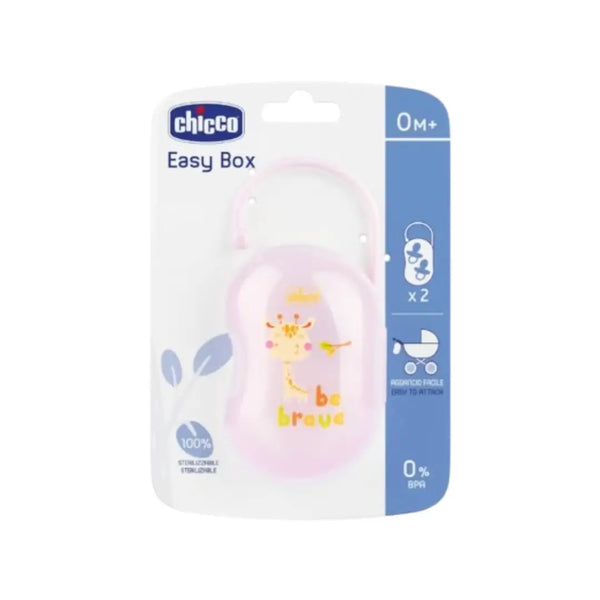 Chicco Double Soother Holder Pink 0M+