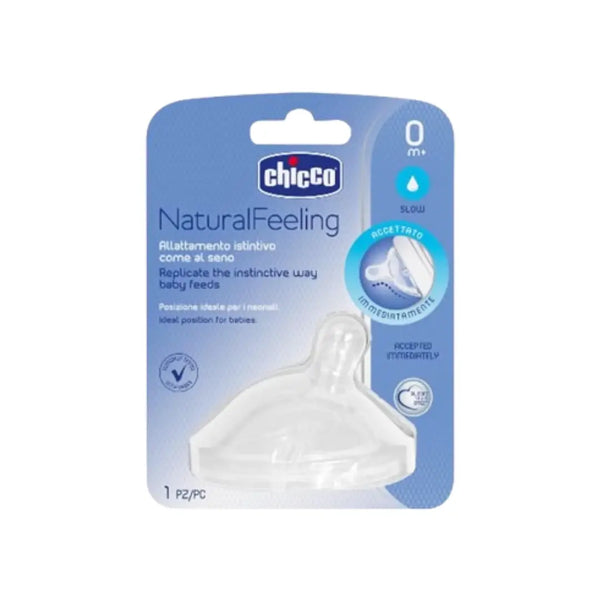 Chicco Natural Feeling Teat 0M+ Slow 1s