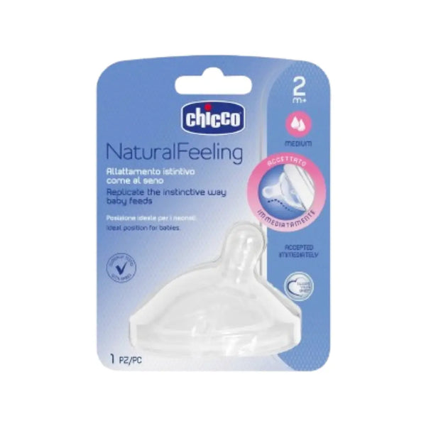 Chicco Natural Feeling Teat 2M+ Medium 2s