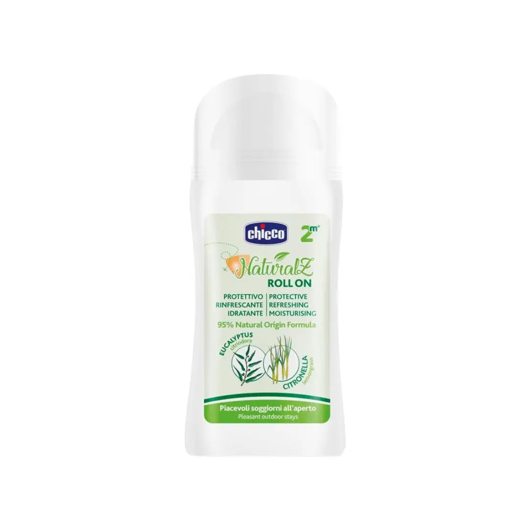 Chicco NaturalZ Citronella Roll-On 60ml | Natural Protective & Refreshing Skin Care