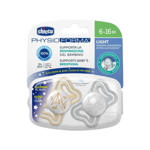 Chicco Physioforma Soother Light Glow 6-16M 2s