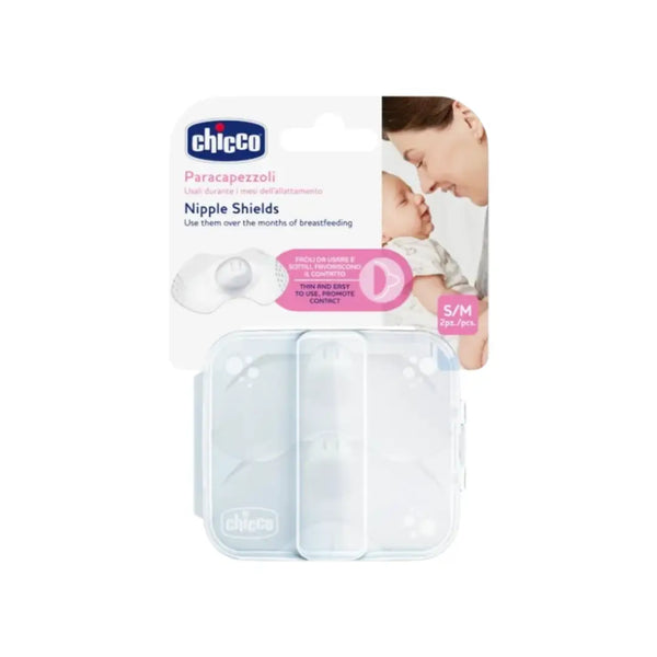Chicco Silicone Nipple Shields S/M 2s