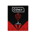 Conex Classic Condoms 3 Pack – Smooth Natural Latex Condoms for Comfortable Fit & Reliable Protection