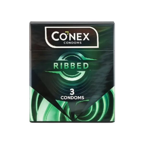 Conex Ribbed Condoms 3s