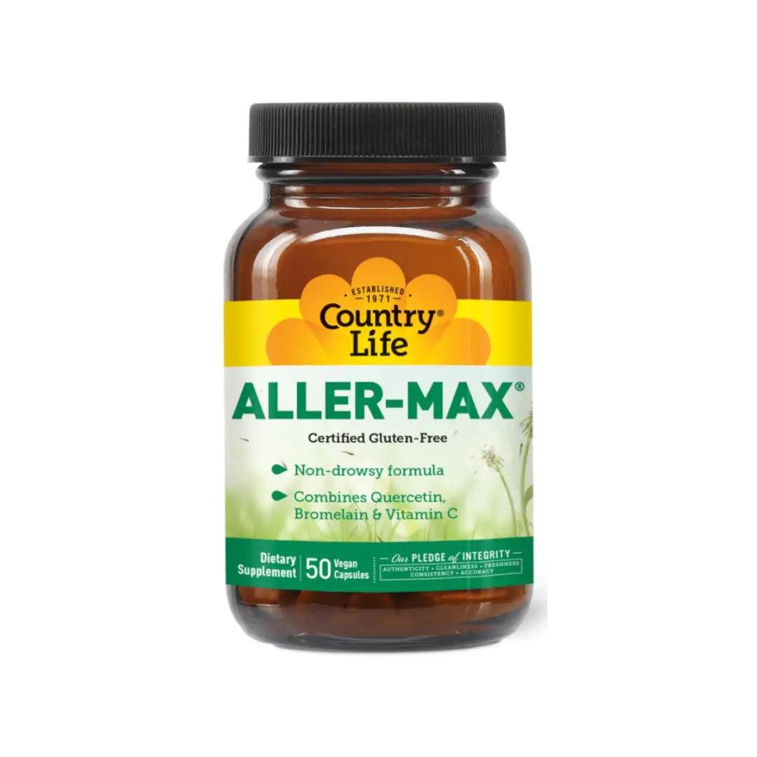 Country Life Aller-Max Capsules 50s | Quercetin, Bromelain & Vitamin C Immune Support Formula