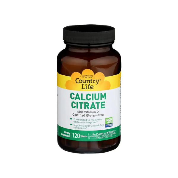 Country Life Calcium Citrate with Vitamin D Tablet 120s