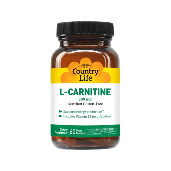 Country Life L-Carnitine 500mg Capsules 60s