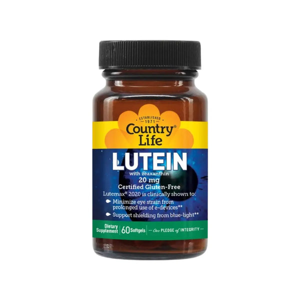 Country Life Lutein 20mg Softgel 60s