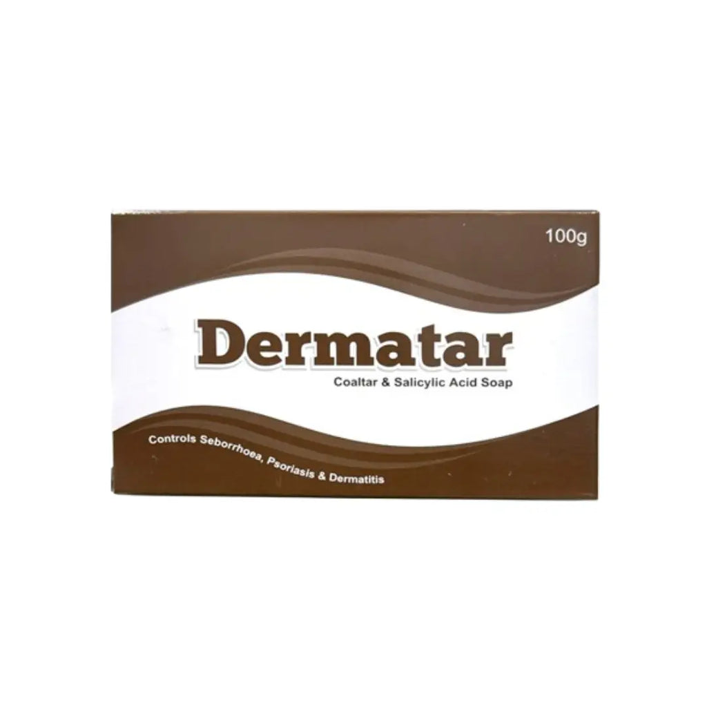 Dermatar Soap 100g – Medicated Skin Cleansing Bar with Coal Tar & Salicylic Acid