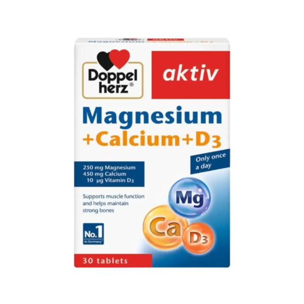 Doppelherz Aktiv Magnesium + Calcium + D3 Tablet 30s