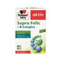 Doppelherz Aktiv Supra Folic + B-Complex Depot Tablets 30s – Time-Release B Vitamins & Folic Acid Supplement