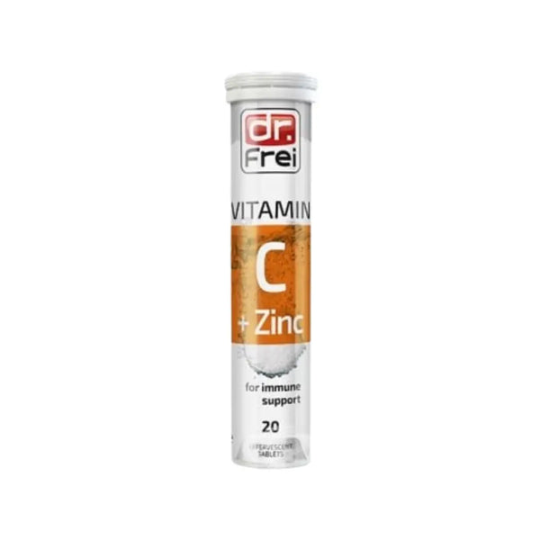 Dr. Frei Vitamin C + Zinc 1000mg/10mg Effervescent Tablets 20