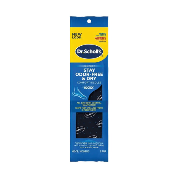 Dr. Scholl’s Stay Odor Free & Dry Comfort Insoles 1 Pair