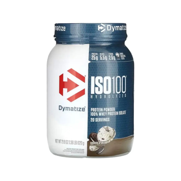 Dymatize ISO 100 Hydrolyzed 1.36LB Cookies & Cream Serv 20