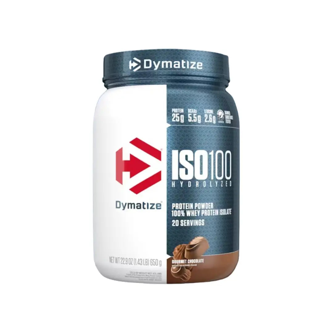 Dymatize ISO 100 Hydrolyzed 1.43LB Gourmet Chocolate Serv 20