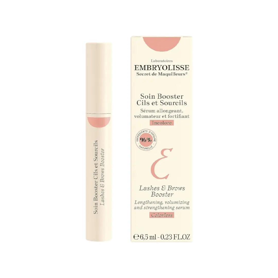 Embryolisse Lashes & Brows Booster Colorless 6.5ml | Eyelash & Eyebrow Serum for Fuller, Thicker Look | Fragrance-Free Formula