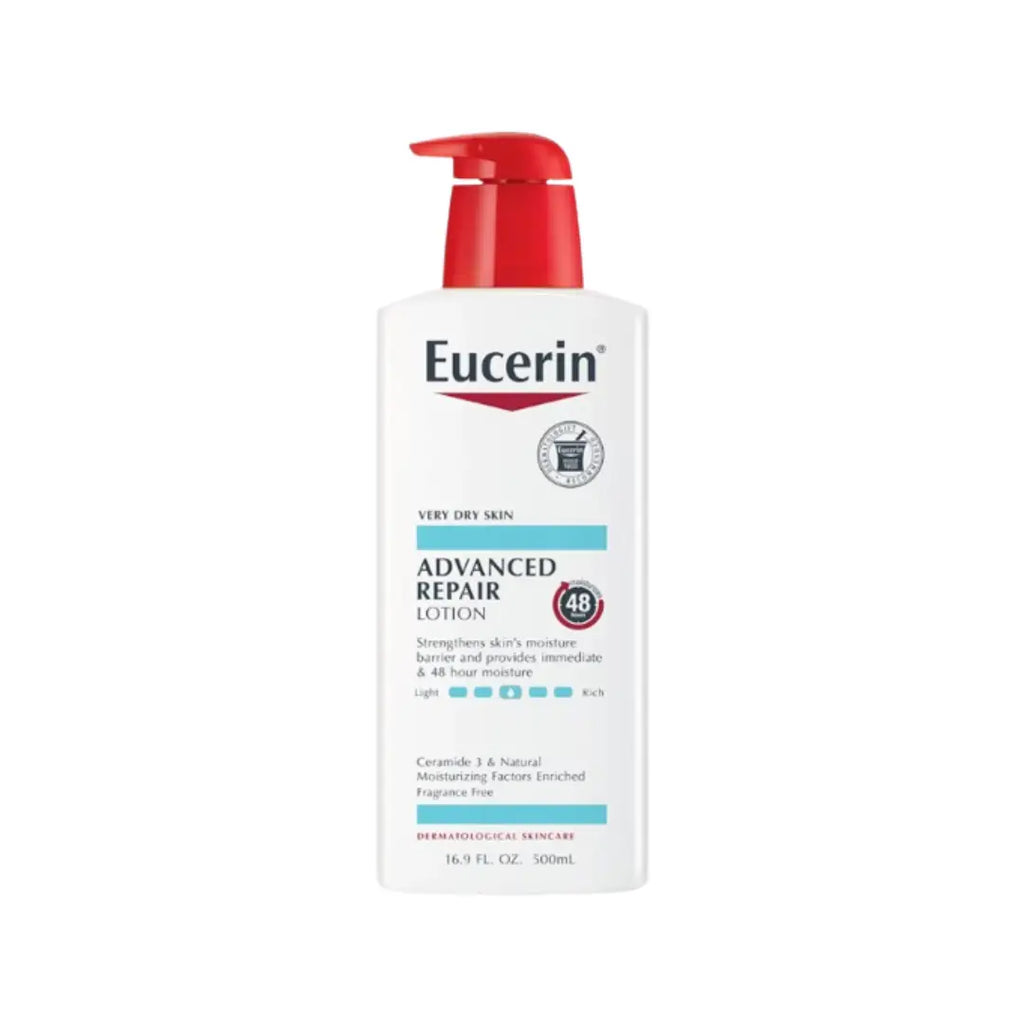 Eucerin Advanced Repair Lotion 500ml – Lightweight Moisturizer for Very Dry Skin