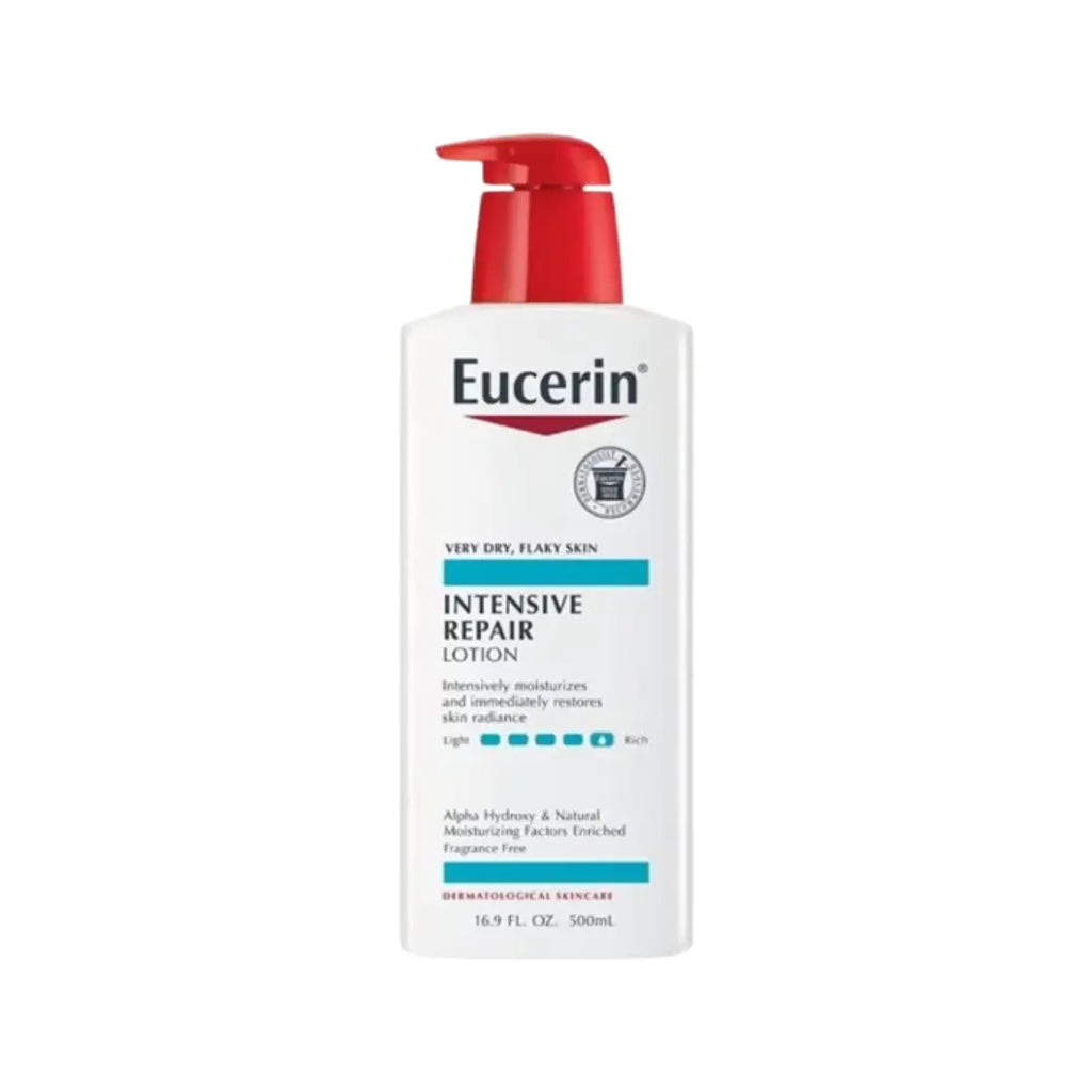 Eucerin Intensive Repair Lotion 500ml – Triple-Action Moisturizing Lotion for Very Dry Skin