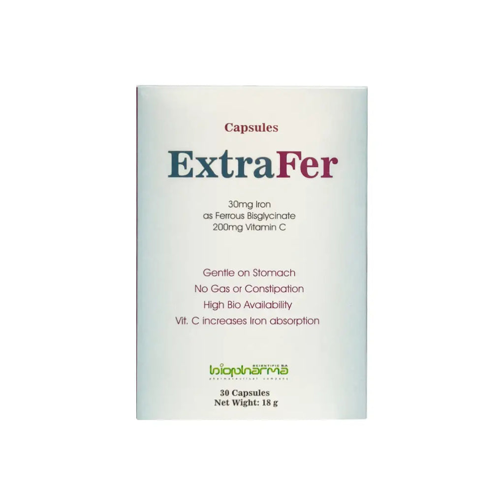 Extrafer Capsules 30s box front view