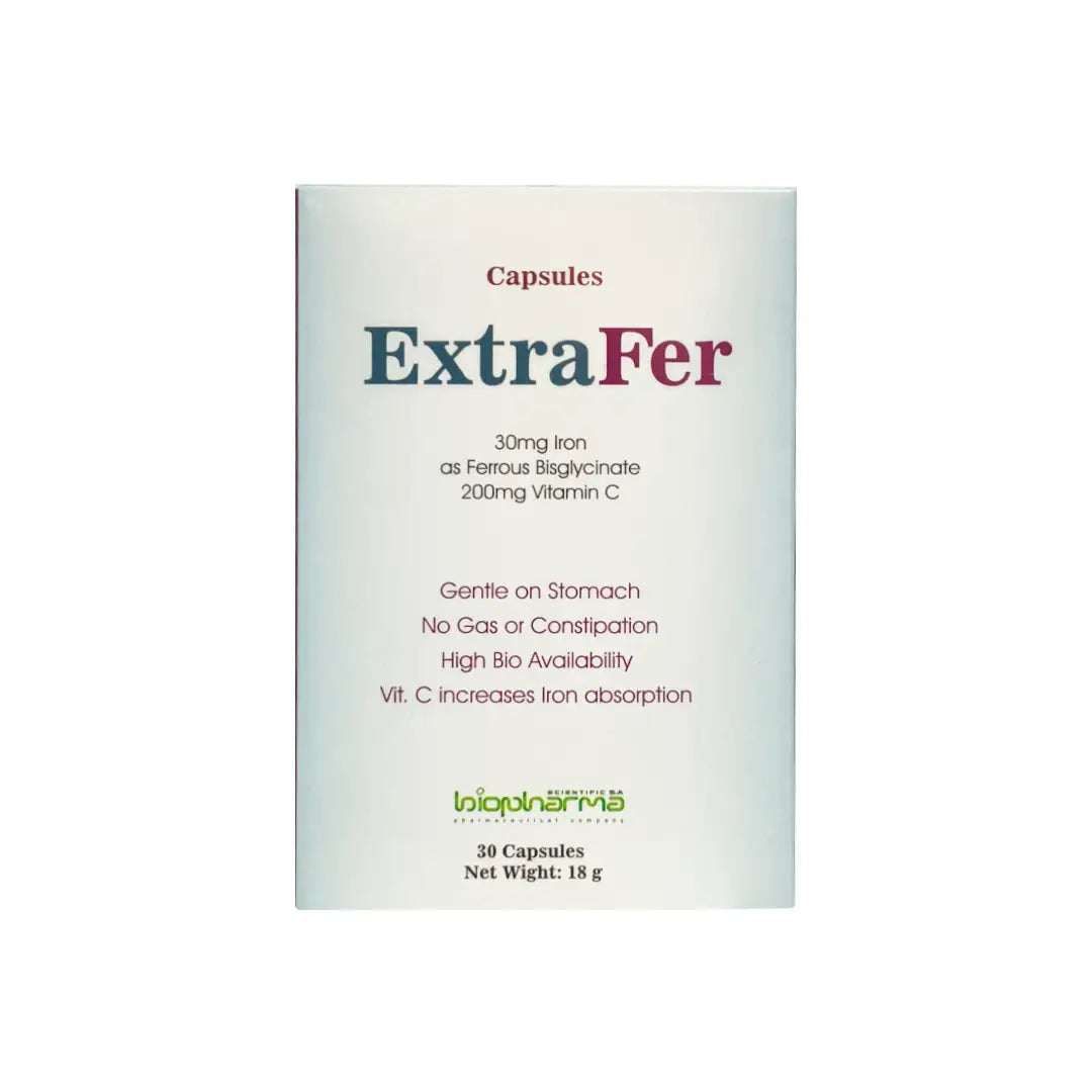 Extrafer Capsules 30s box front view