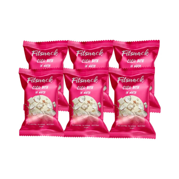 Fitsnack Coco Bite in White 15g 6 packs